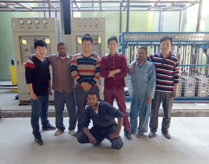 海源在埃及安裝工業(yè)超純水設(shè)備